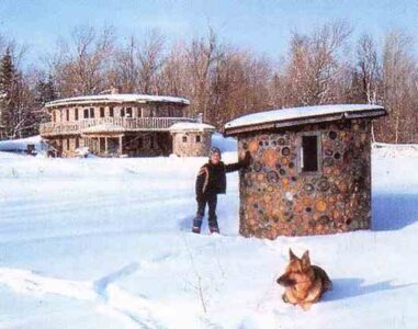 A Child-Built Cordwood Masonry Clubhouse Image